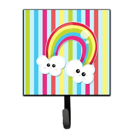 Jensendistributionservices Weather Rainbow Face Leash or Key Holder MI2102498